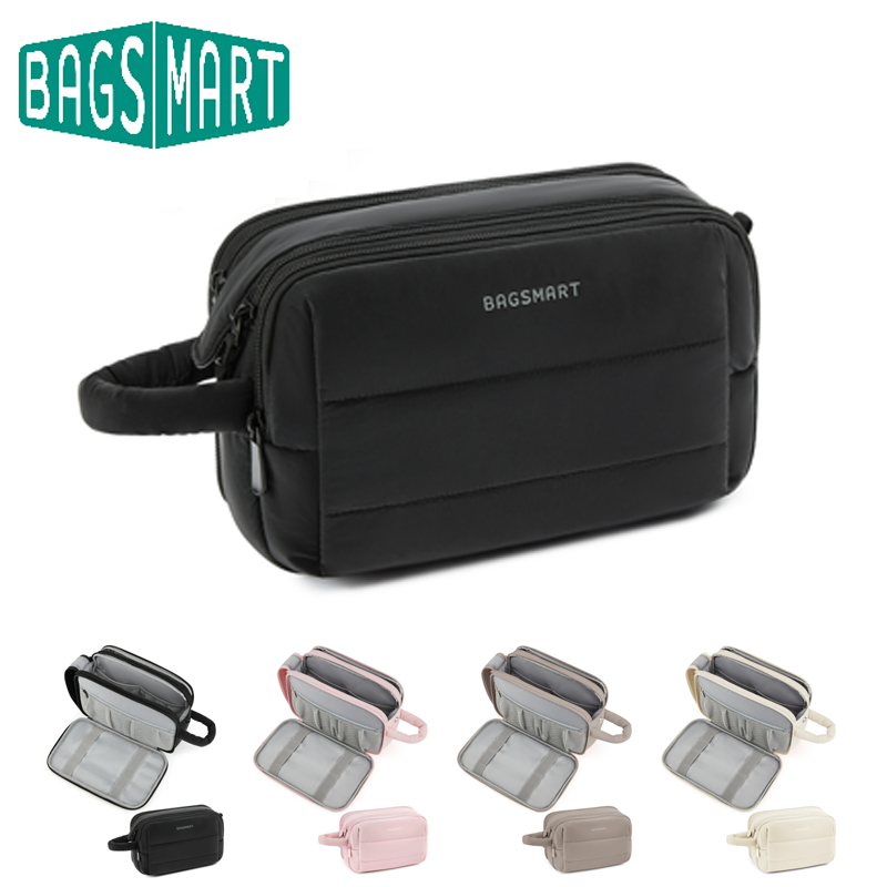 Travel Accessories Kit Bag - BAGSMART-Trousse de toilette moelleuse pour femme,