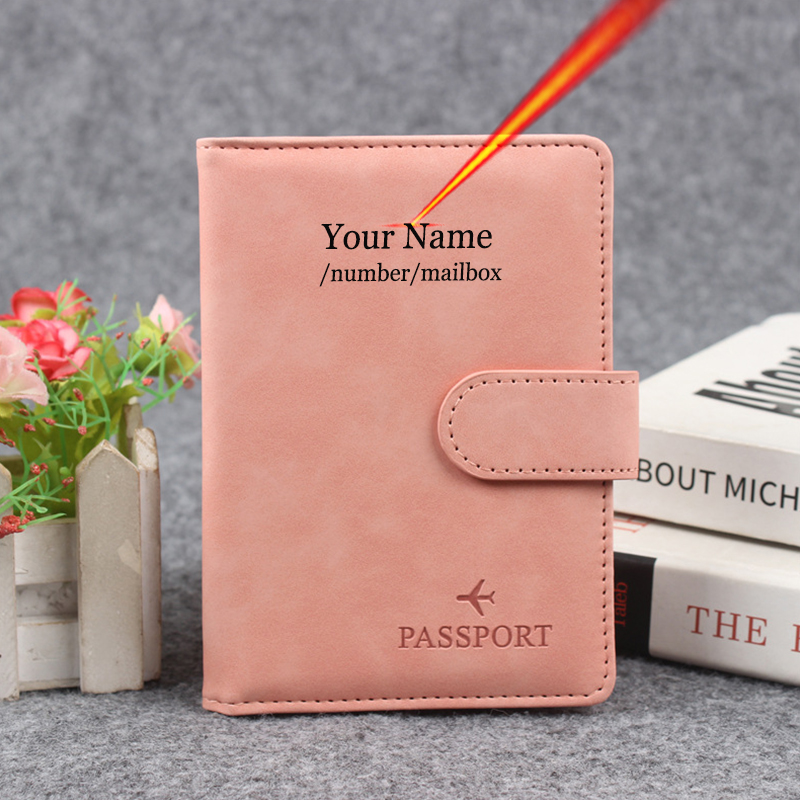 Travel Accessories Rfid - Bouton magnétique couverture de passeport personnaliser