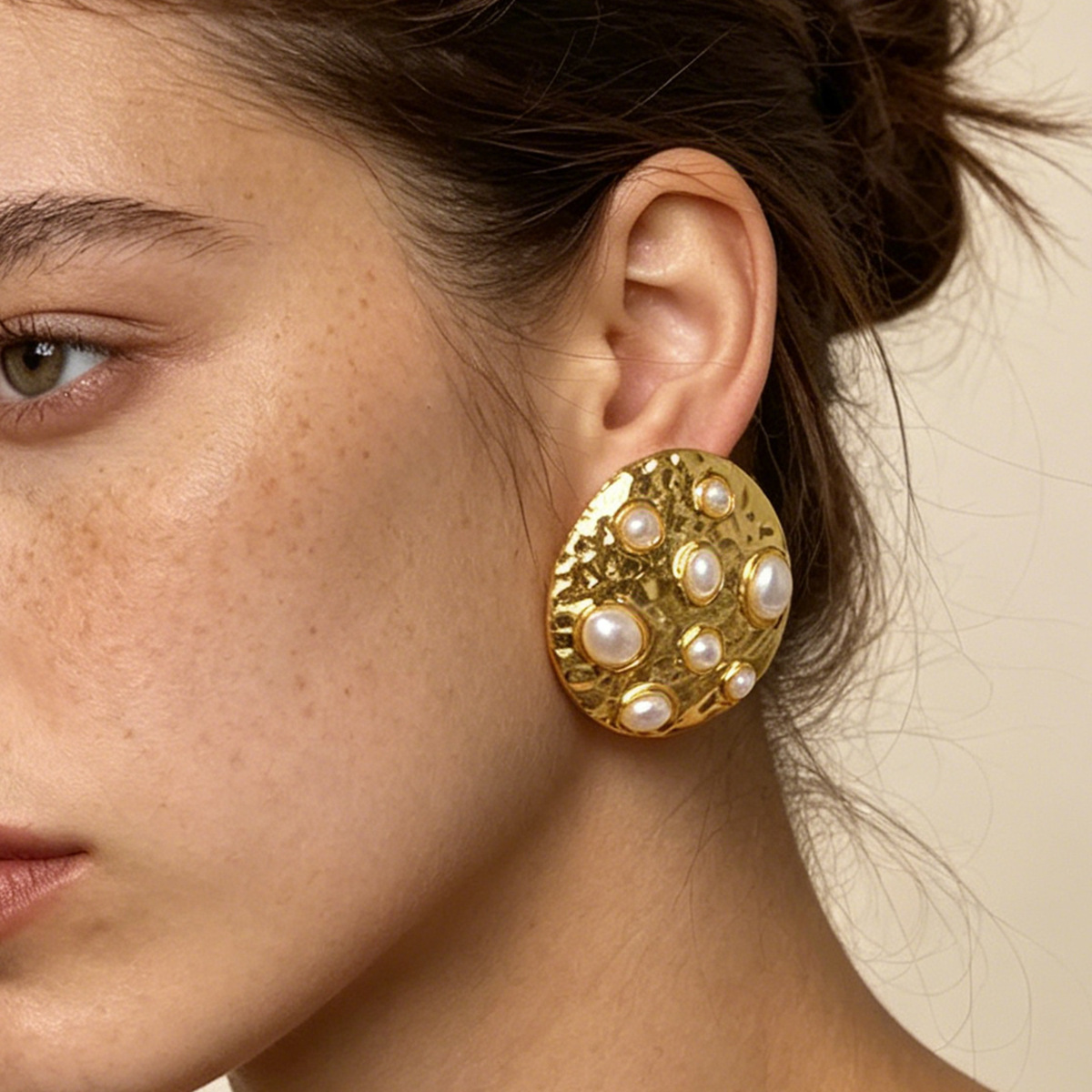 Travel Accessories Dropshipping - Nouvelles Boucles d'Oreilles Clous Géométriques Rondes