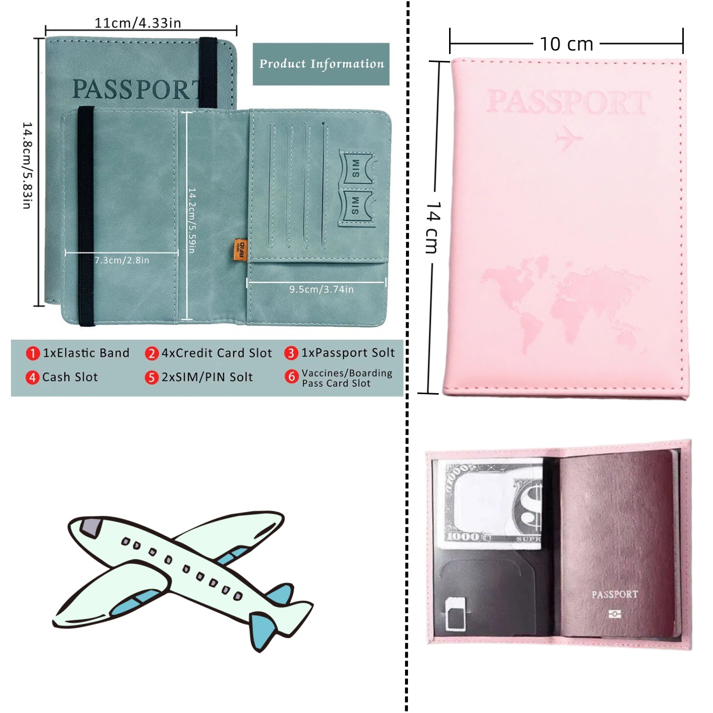 Travel Accessories Rfid - Housse de passeport vintage RFID pour