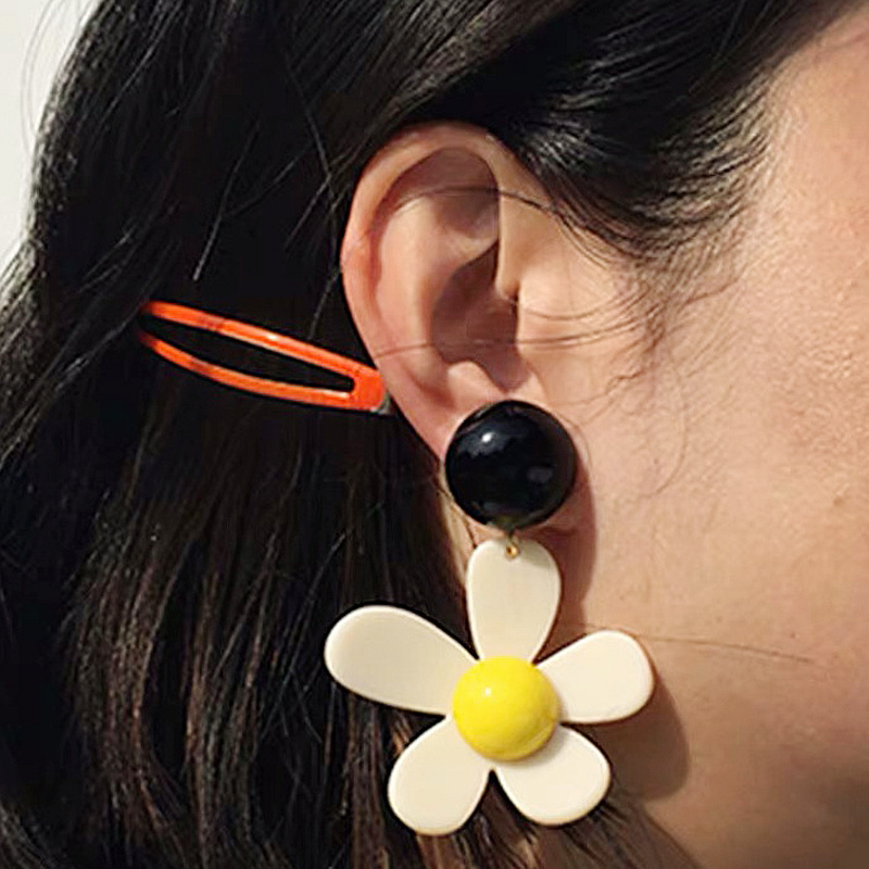 Travel Accessories Dropshipping - Boucles d'oreilles coréennes en acrylique coloré