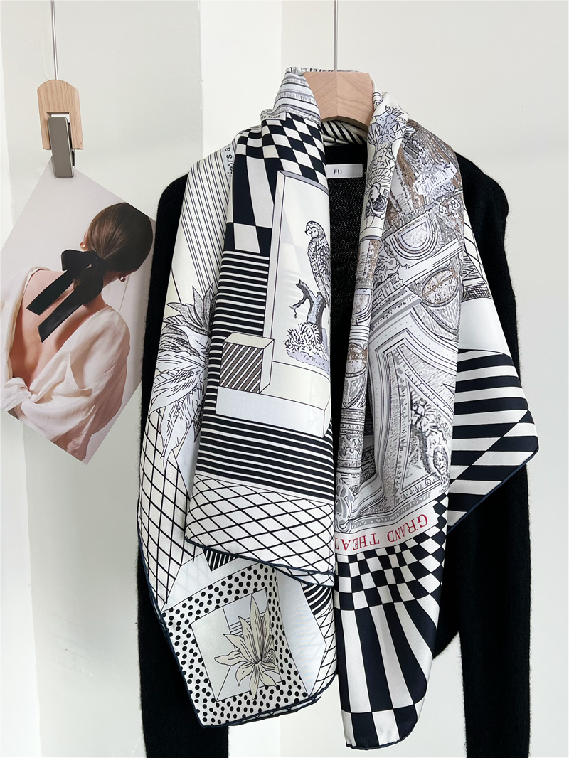 Grands foulards en soie de mar - Travel Accessories Neck avis et prix