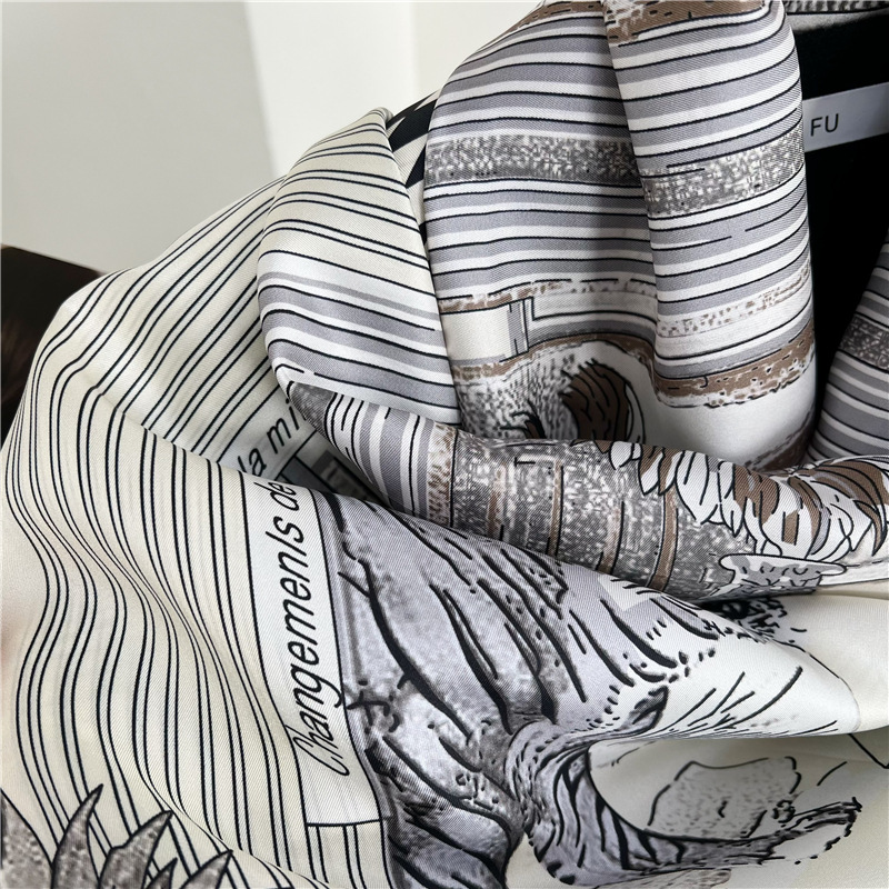 Grands foulards en soie de mar - Travel Accessories Neck avis et prix